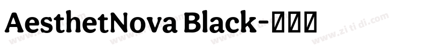 AesthetNova Black字体转换
